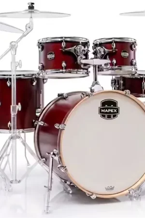 Prix bas - Mapex Mars Maple Pop Rock 5 Fûts Merlot Satin