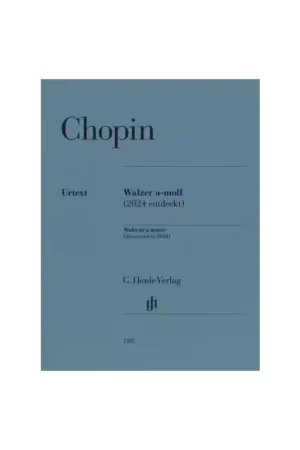 Offre flash - Henle Verlag CHOPIN FREDERIC - VALSE EN LA MINEUR (DECOUVERTE EN 2024)