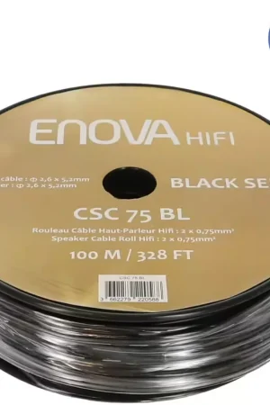 Petit prix - Enova Hifi Câble HIFI pour haut parleur CSC 75 BL