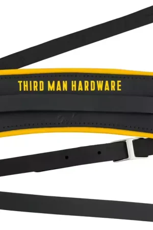 Plébiscité par les clients | Fender Fender x Third Man Hardware Leather Strap Black/Yellow