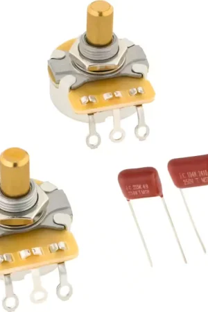 Fender Telecaster Solid Shaft Potentiometer and Capacitor Kit 2-Pack | Prix mini