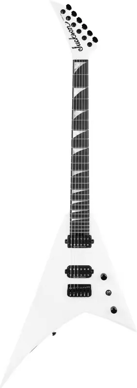 Économisez maintenant - Jackson Guitars American Series Rhoads RR24 HT EBO Snow White