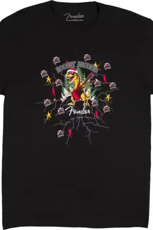 Fender "L" Ugly Christmas T-shirt Noir - Qualité professionnelle