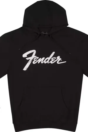 Très populaire | Fender "M" Logo Date Back Hoodie Noir