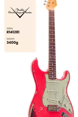 Prix promo | Fender Custom Shop Stratocaster Michael Landau '63 FIESTA RED over 3-Color Sunburst Signature Artist 2025