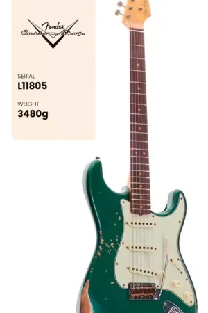 Fender Custom Shop CS Stratocaster L-series LTD Heavy Relic Aged Sherwood Green Metallic | Dernier arrivage