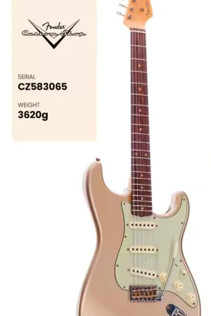 Fender Custom Shop Stratocaster 59 Cs Rw Journeyman Faded Shoreline Gold - Direct usine