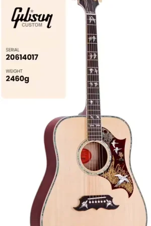 Prêt à expédier - Gibson custom Doves In Flight Antique Natural CS MC