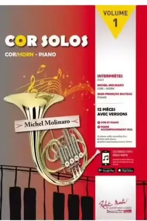 Meilleur prix - Robert Martin Molinaro M. - Cor Solos Vol.1 (+ Acc. Piano)
