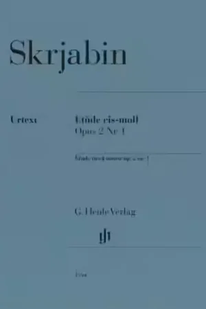 Henle Verlag Skrjabin Alexander - Etude cis-moll op.2 nr.1 - Piano - Ne manquez pas cette offre