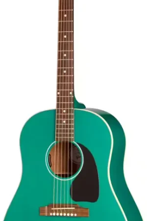 Gibson acoustic J-45 Standard Translucent Teal Modern - Déstockage
