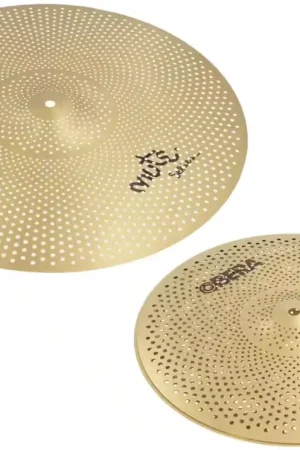 Retour gratuit - Obera Cymbals Set 2 Cymbales Silencieuces Mute - 14" 20" - Finition Brass