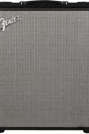 Haute qualité - Fender Rumble 200 (V3) Black/Silver - Reconditionné