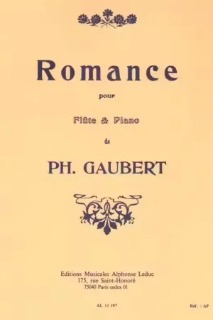 Prix exceptionnel | Leduc Romance pour flûte et piano