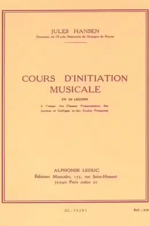 Leduc Cours Dinitiation Musicale en 20 Lecons Cle de Sol | Expédition rapide