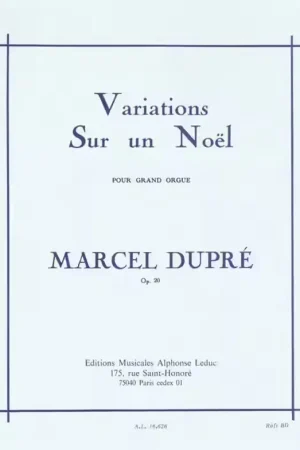 Leduc Variations Sur un Noël pour grand-orgue Op.20 - Prix bas