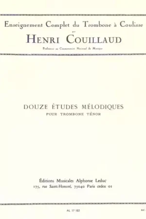 Qualité supérieure | Leduc 12 Mélodiques pour Trombone Ténor