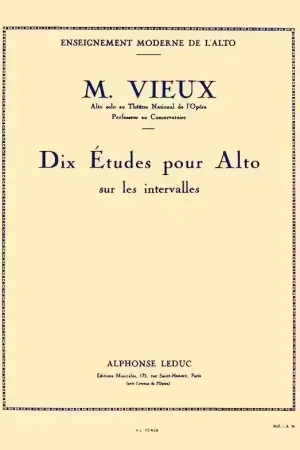 Leduc 10 Etudes sur les Intervalles - Nouveau lancement