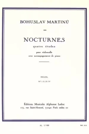 Bon prix | Leduc Nocturnes pour violoncelle et piano