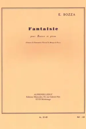 Leduc Fantaisie For Bassoon And Piano | Nouveau chez nous