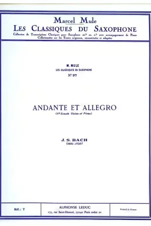 Leduc Andante Et Allegro | Très apprécié des clients