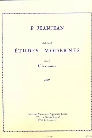 Disponible à la commande - Leduc 16 Modern Studies for Clarinet