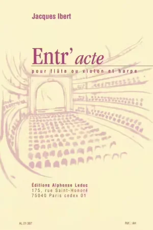 Expédition immédiate - Leduc Entr'acte pour flûte ou violon et harpe