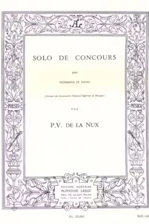 Top des ventes | Leduc Solo de Concours pour trombone et piano