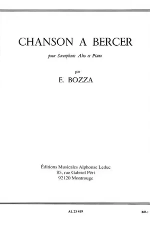 Tout juste disponible - Leduc Chanson A Bercer