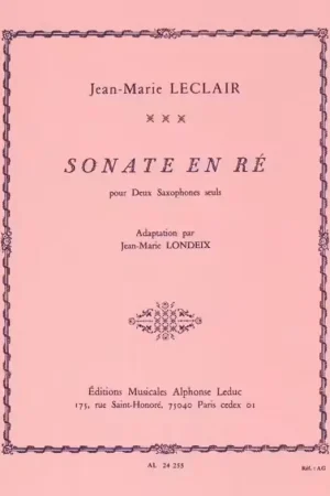 Leduc Sonate En Re - Bonne affaire