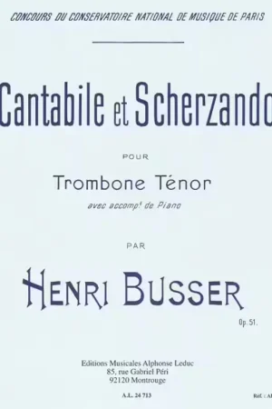 Nouveauté | Leduc Cantabile and Scherzando for Trombone and Piano