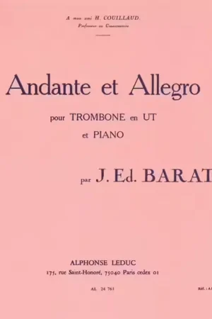 Leduc Andante et Allegro - Disponible à la commande