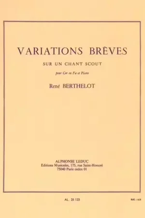 Leduc Variations breves sur un Chant scout - Commandez en ligne