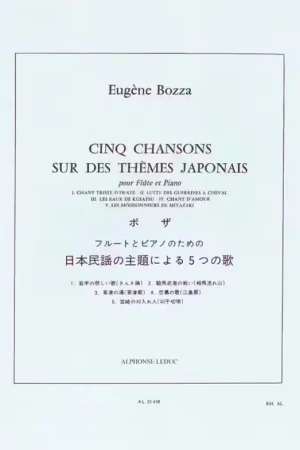 Disponible maintenant | Leduc Cinq Chansons Sur Des Thèmes Japonais