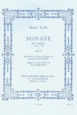 Promotion - Leduc Sonate (Double Bass/Harpsichord)