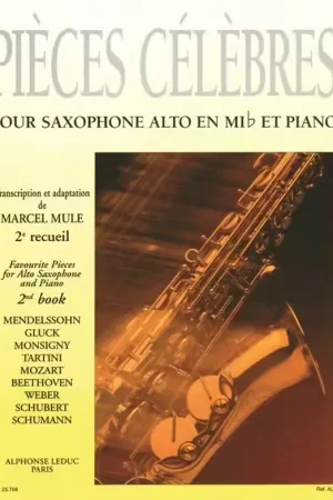 Produit phare | Leduc Famous Pieces For Alto Saxophone and Piano Vol. 2