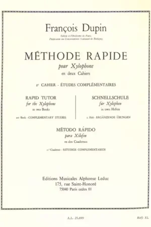 Dernières unités | Leduc Methode rapide pour Xylophone Vol.2