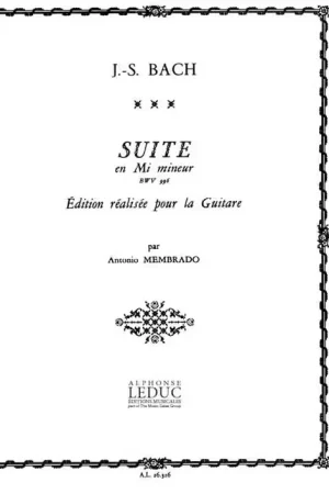 Livraison express - Leduc Suite En Mi Mineur Bwv 996