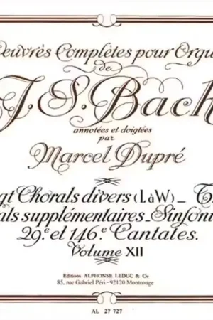 Qualité premium | Leduc Oeuvres Complètes Pour Orgue Volume 12