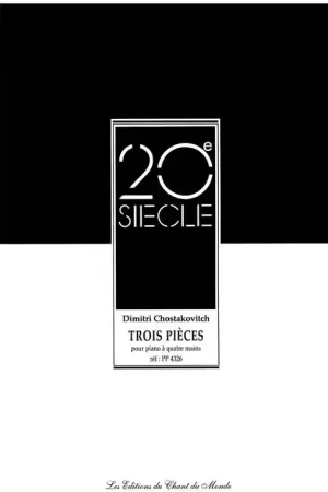 Chant Du Monde Trois Pieces For Piano | Offre flash