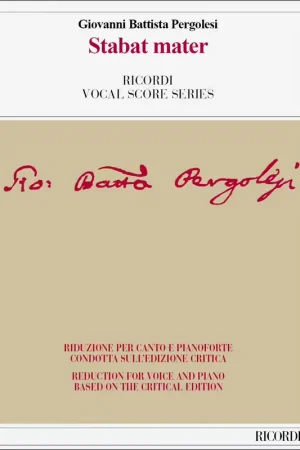 Expédition immédiate - Ricordi Stabat Mater