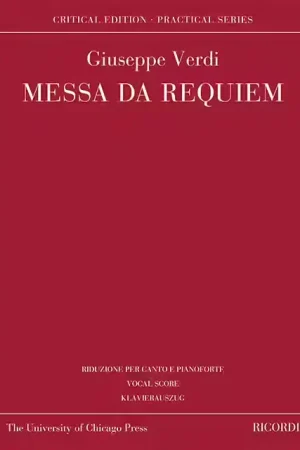 Ricordi Messa da Requiem - Achat sécurisé