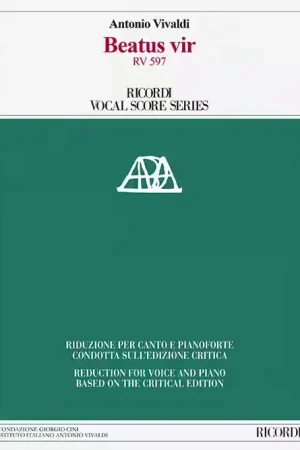 Ricordi Beatus vir RV 597 - Soldes