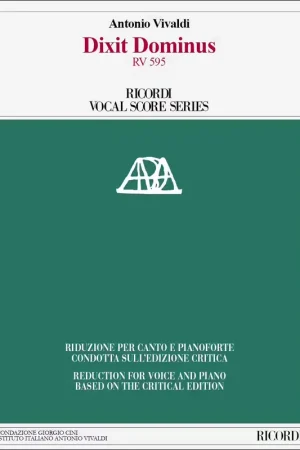 Meilleur prix - Ricordi Dixit Dominus RV 595