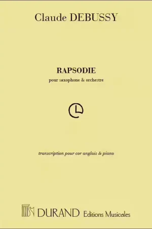 Durand Rhapsodie - Pour Saxophone Et Orchestre | Prix promo