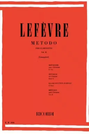 Ricordi Metodo Per Clarinetto - Vol. II | Prêt à expédier