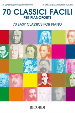 Ricordi 70 Classici facili per pianoforte - Prix malin