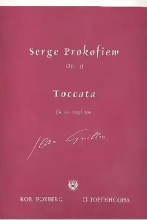 Forberg Toccata op.11 - En stock