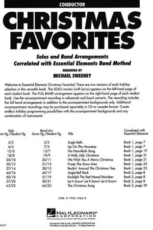 En stock - Hal Leonard Essential Elements Christmas Favorites - Conductor