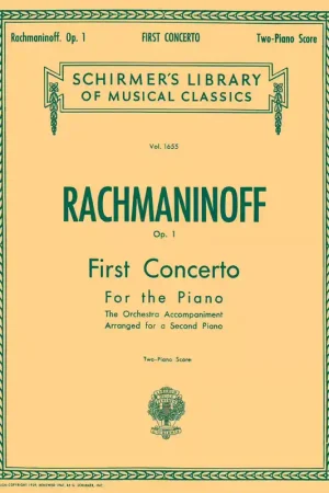 Schirmer First Concerto for the Piano in F# Minor Op. 1 - Très demandé